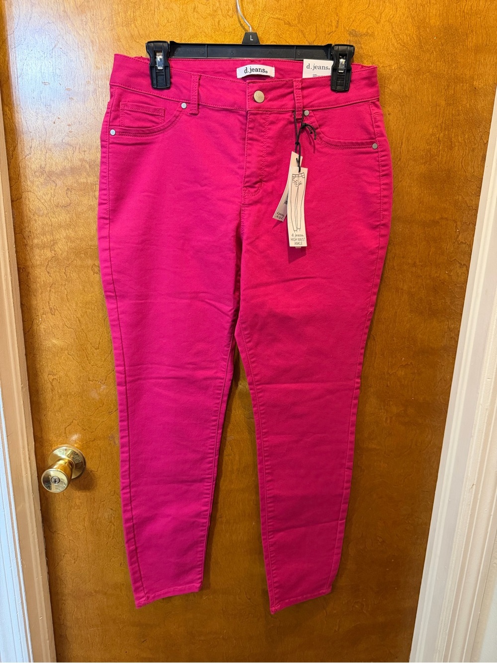 D.Jeans hot pink women’s high waist skinny jeans new size 10 hot pink jeans